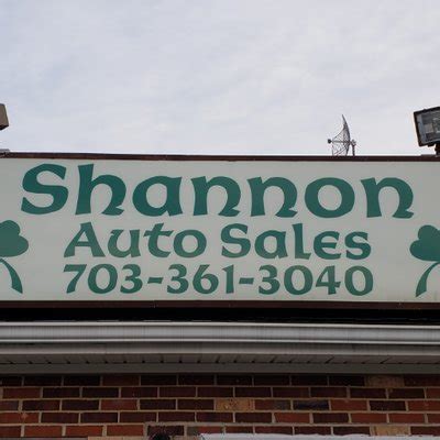 Shannon auto sales - Details. Industries. Automotive. Customer Service. Local Business. Headquarters Regions Washington DC Metro Area, East Coast, Southern US. Operating Status Active. …